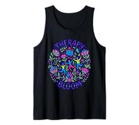Therapy Bloom Occupational Wellness Folk Art Floral Tank Top