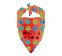 Therapy Dog Bandana In Training Pet Scarf for Working Dog Gift (Therapy Dog)