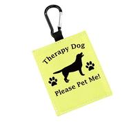 Therapy Dog Hang Tag Dog Alert Hanging Patches Therapy Alert Hanging Patches Gift Dog Alert Patches (Please Pet Me-L)