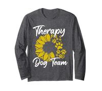Therapy Dog Team Group Dog Handler for Animal Assisted Long Sleeve T-Shirt