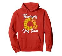 Therapy Dog Team Group Dog Handler For Animal Assisted Pullover Hoodie