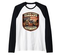 Therapy for The Rest There are Motorbikes Dirt Bike America Raglan Baseball Tee