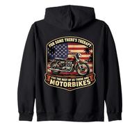 Therapy For The Rest There Are Motorbikes USA Motorcycle Zip Hoodie