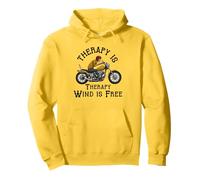 therapy is expensive wind is free motorcycle biker Men Dad Pullover Hoodie