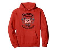Therapy Is My Gym Emotional Baggage Funny Mental Health Pullover Hoodie