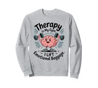 Therapy Is My Gym Emotional Baggage Funny Mental Health Sweatshirt
