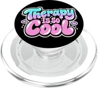 Therapy Is So Cool - Healthy Mindset Positive Mind Graffiti PopSockets PopGrip for MagSafe