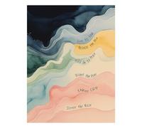 Therapy office Wellness Breathe Motivational Wall Decor Hold On To Peace Embrace Calm Watercolor Abstract Wall Art Poster Mental Health Office Calming Corner Wall Decor 12x16 inch Unframed