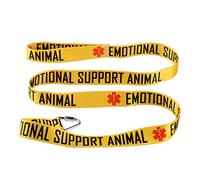 Therapy Service Dog Leash for Emotional Support Animal - Walking Training Leash for Pet Owners - Gift for Animal Lovers (Emotional Support Animal-YE)
