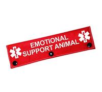 Therapy Service Dog Leash Sleeve Emotional Support Animal Dog Leash Wrap Wrap Alert Hanging ID Patch Tag Pet Birthday Gift(Emotional Support-Sleeve)