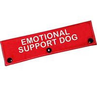 Therapy Service Dog Leash Sleeve Emotional Support Dog Leash Wrap Alert Hanging ID Patch Tag Pet Birthday Gift(Emotional Dog-Sleeve)