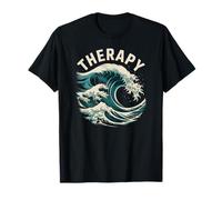 Therapy Surf Inspired Coastal Escape Design T-Shirt