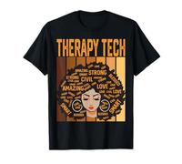 Therapy Tech Powerful Black History Month Black Pride T-Shirt