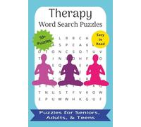 Therapy Word Search Puzzles: Easy to Read Word Search Puzzle Book About Therapy, Self-Care, Healing, and More | 110 Pages | 50+ Puzzles | 6x9 inches | Perfect for Vacations, Holidays, & Relaxation