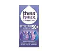 TheraTears Dry or Tired Eye Drops 50+ | Restores and Hydrates for Mature Dry or Tired Eyes | Contact Lens Friendly | Long-Lasting Relief | Preservative Free 5 in 1 Eye Care Drops | 10ml