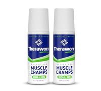 Theraworx Relief for Muscle Cramps Roll-On Fast-Acting Muscle Spasm, Leg Soreness with Magnesium Sulfate - 2.5 oz - 2 Count