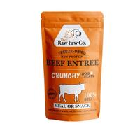 TheRawPawCo. Freeze Dried Beef Liver Dog Treats, 60g | Freeze-Dried Raw | Grass Fed Beef | Single Ingredient | Premium Quality High Protein Training Treats | Red Tractor Aproved | No Antibiotics