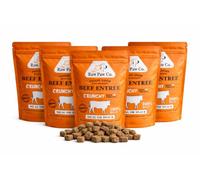 TheRawPawCo. UK/IOM 100% Freeze Dried Beef Liver Dog Treats 5x60g(220g Raw equivalent) -Pure Raw Single Ingredient from Grass Fed Beef - High Protein Training Rewards for Dogs