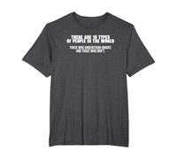 There are 10 Types of People in The World Binary T-Shirt, Men's Big and Tall, Dark Heather Grey, 6X Tall