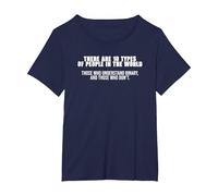There are 10 Types of People in The World Binary T-Shirt, Women's Plus, Navy Blue, 2X