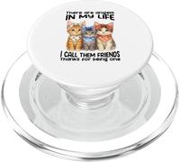 There are angels in my life I call them friends cat PopSockets PopGrip for MagSafe