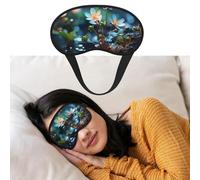There are Different Little Flowers Sleep Mask Women Men Soft Comfortable Eye Mask Shade Cover with Adjustable Strap for Travel Yoga Nap Sleeping