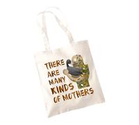 There Are Many Kinds Of Mothers Tote Bag - Wild Robot Novel World Book Day Reading Enthusiast Shopping Reusable Robotic Heartfelt Unique Read Gift Present (Natural)