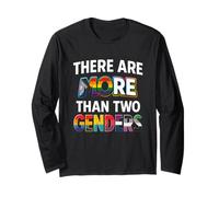 There are More Than Two Genders Funny LGBTQ Pride Shirt Long Sleeve T-Shirt