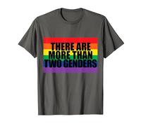 There are More Than Two Genders T-Shirt, Men, Asphalt Grey, 5X-Large