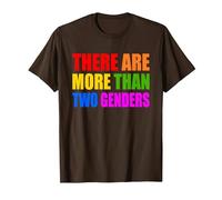 There are More Than Two Genders T-Shirt, Men, Brown, 3X-Large