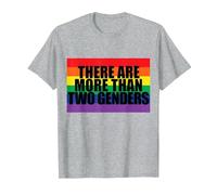 There are More Than Two Genders T-Shirt, Men, Heather Grey, X-Large