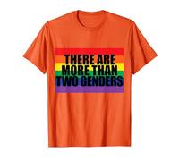 There are More Than Two Genders T-Shirt, Men, Orange, Small