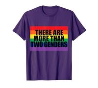 There are More Than Two Genders T-Shirt, Men, Purple, 3X-Large