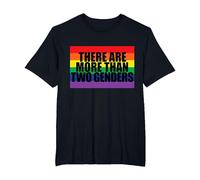 There are More Than Two Genders T-Shirt, Men's Big and Tall, Black, 5X Tall