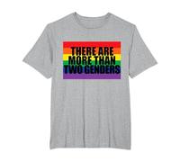 There are More Than Two Genders T-Shirt, Men's Big and Tall, Heather Grey, 6X Tall
