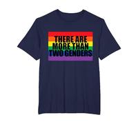 There are More Than Two Genders T-Shirt, Men's Big and Tall, Navy Blue, 3X Tall