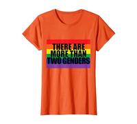 There are More Than Two Genders T-Shirt, Women, Orange, X-Large