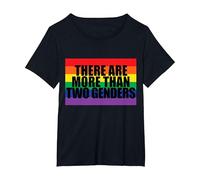 There are More Than Two Genders T-Shirt, Women's Plus, Black, 4X