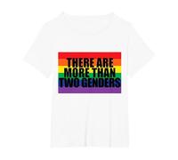 There are More Than Two Genders T-Shirt, Women's Plus, White, 1X