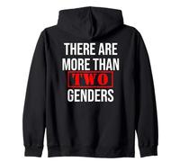 There Are More Than Two Genders There's More Than 2 Genders Zip Hoodie