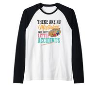 There are No Mistakes Only Happy Little Accidents - Bob Raglan Baseball Tee