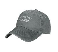 There are Only 2 Genders Novelty Baseball Cap Classic Hat for Men Women Adjustable Gray