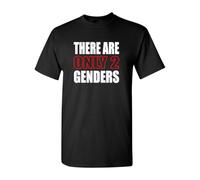 There are Only 2 Genders T Shirt Men Black XL