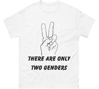 There are Only Two Genders Shirt T-Shirt (M,White)