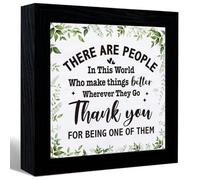 There Are People In This World Who Make Things Better Sign Desk Decor,Inspirational Quotes Canvas Frame Table Sign For Home Office Shelf Desk Decor,Gifts For Coworkers Women Men
