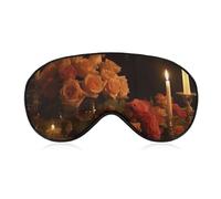 There are Roses on The Table Eye Mask, Side Sleeping Mask Light Blindfold Sleeping Mask Nose Pad and Elastic Band for Children Women and Men