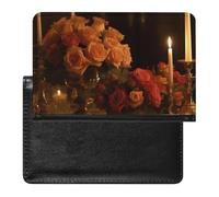 There Are Roses on The Table Passport Cover Protector Rfid Blocking Passport Holder Id Card Holder Secure Travel Wallet Organizer for Passport Tickets Credit Cards, style, One Size