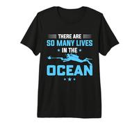 There are So Many Lives in The Ocean Scuba Dive Diver Diving Premium T-Shirt