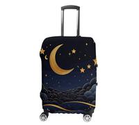 There Are Stars And Moon on It Luggage Cover Personalization Suitcase Covers Protector Elastic Washable Baggage Cover Anti-Scratch For Traveling, Aircraft Consignment, style, Small