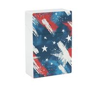 There are Stars on It Cigarette Case 85mm King Size, Crushproof Plastic Cigarette Box Holder for Men Women Cigar Protective Cover Waterproof Cigarettes Holder 20 Capacity